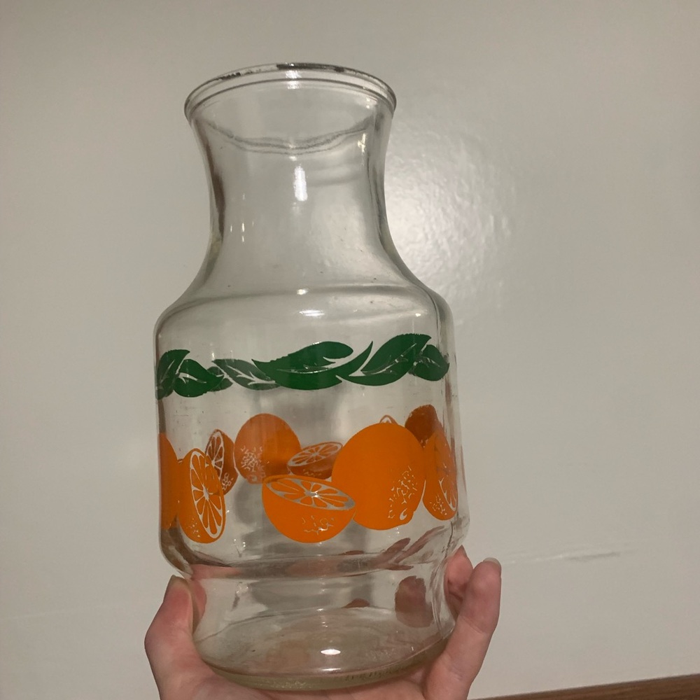 Vintage Anchor Hocking Orange Juice Carafe